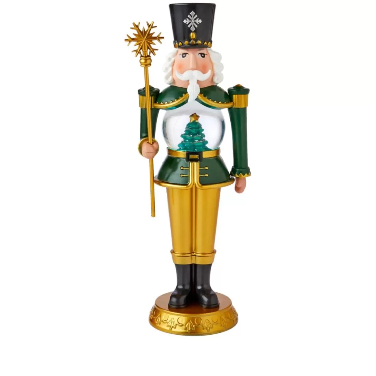 Winter Lane Indoor Decor | 13" Toy Soldier With Lit Water Globe