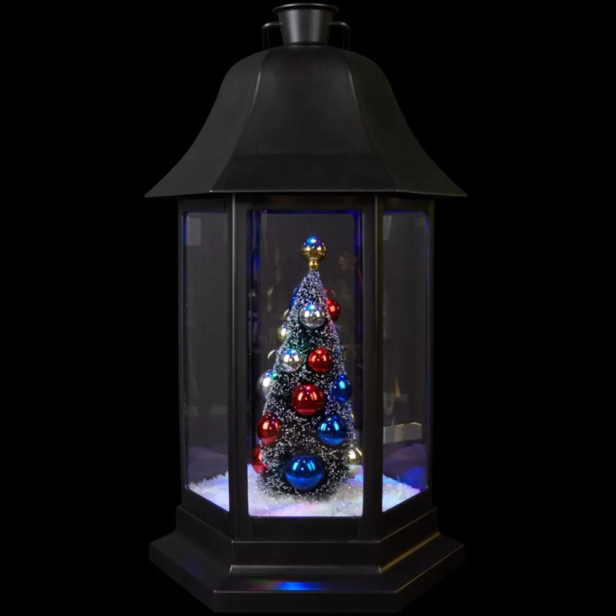 Winter Lane Indoor Decor | Holiday Led Projection Lantern