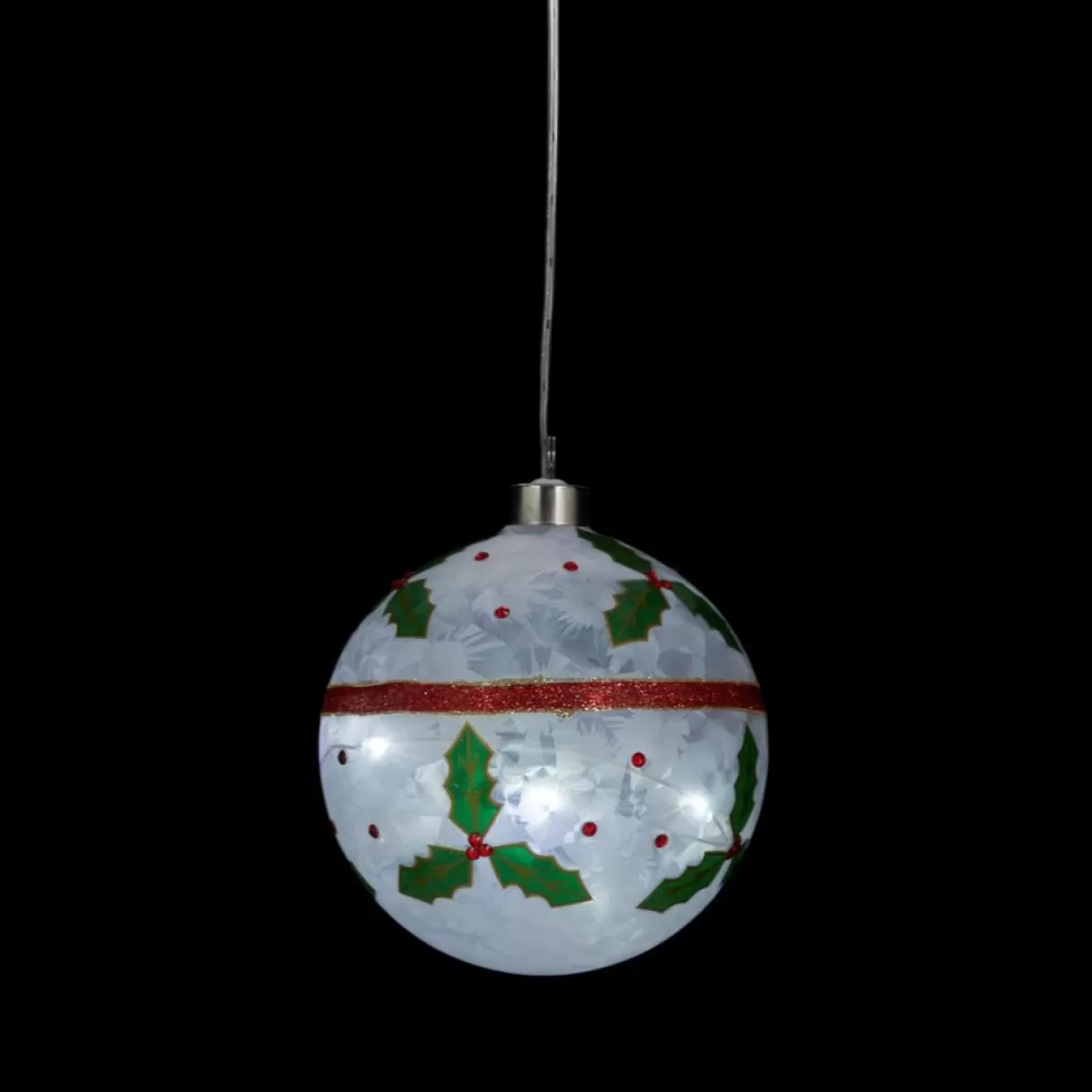 Winter Lane Ornaments & Tree Toppers | Oversized Led Ornaments With Timer - Set Of 3